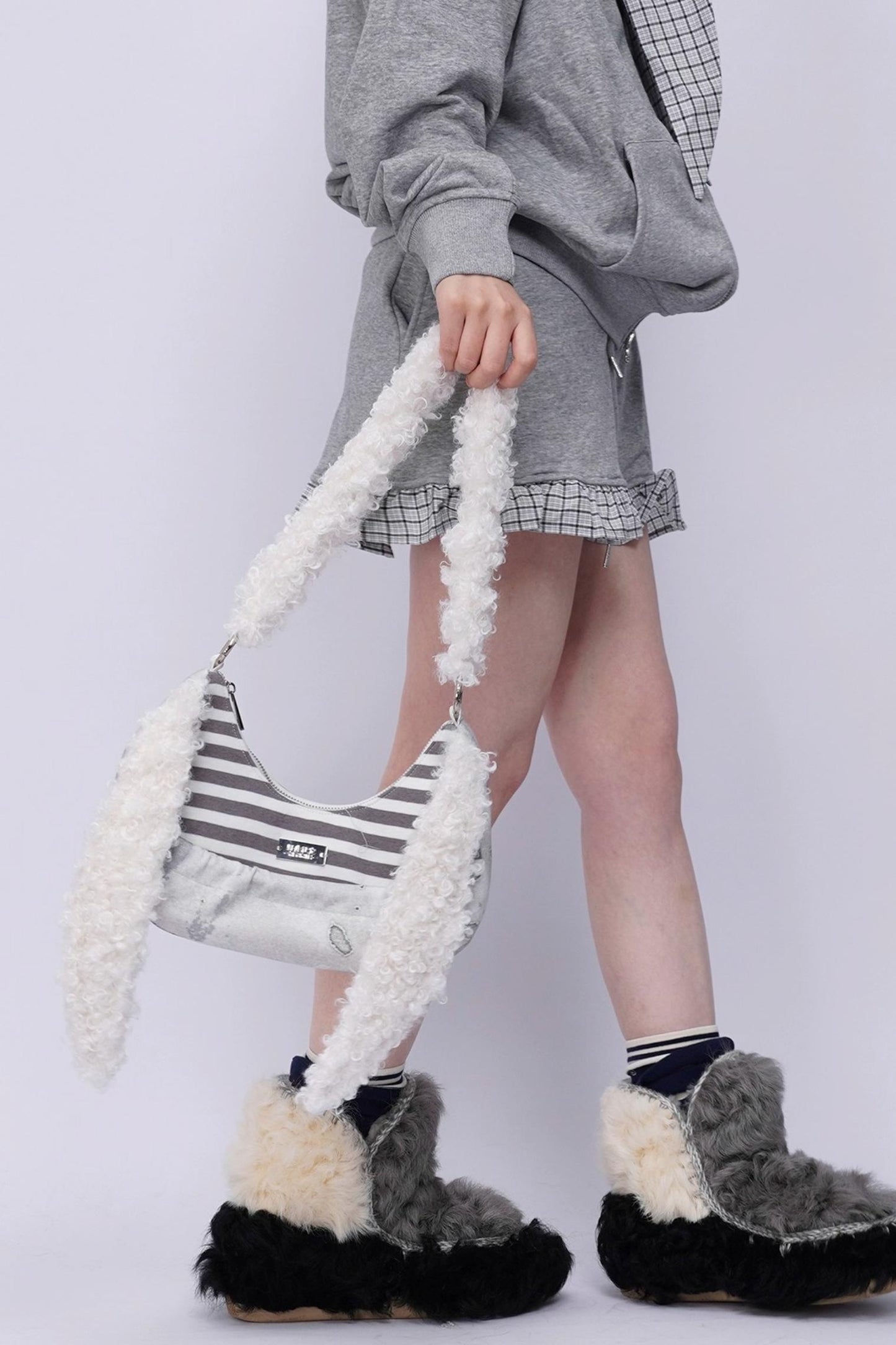 Rabbit Plush Crossbody Bag