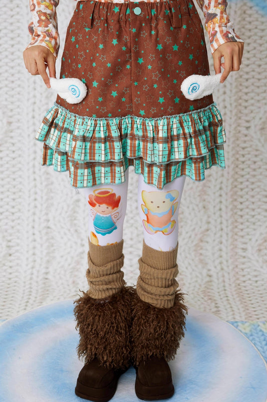 Corduroy Wings Autumn Skirt