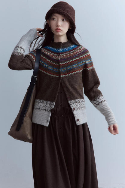 Wool Fair Isle Cardigan