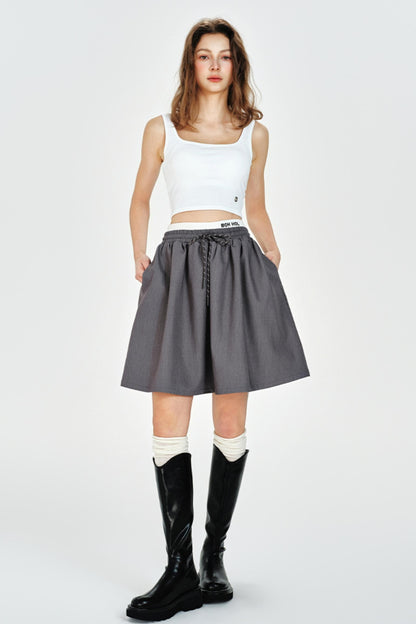 Color Collision Suit Skirt