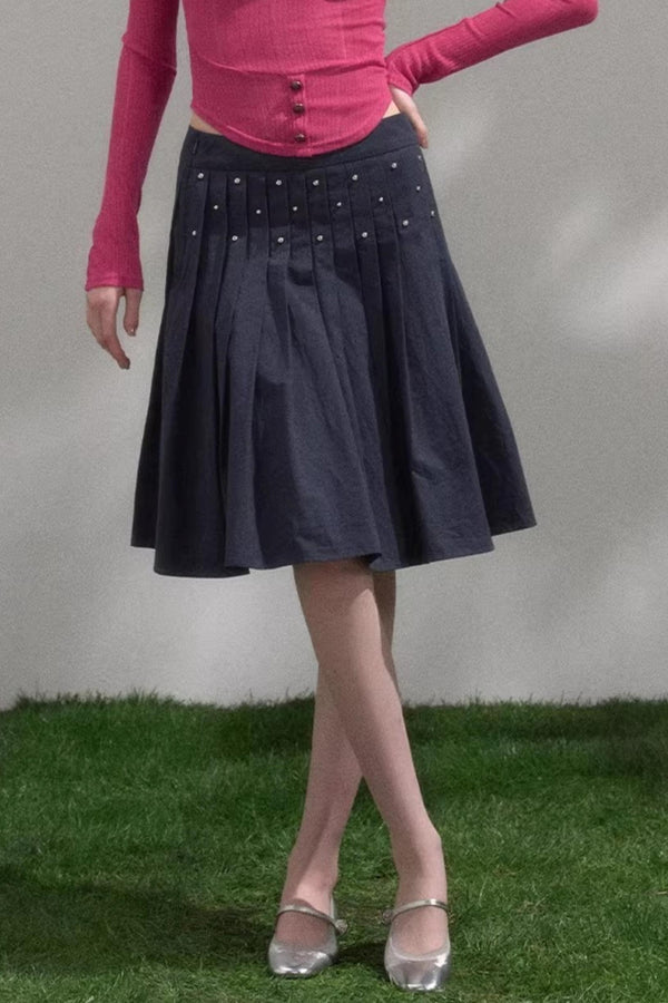 Sweet Girly Pleated BellaModa Skirt