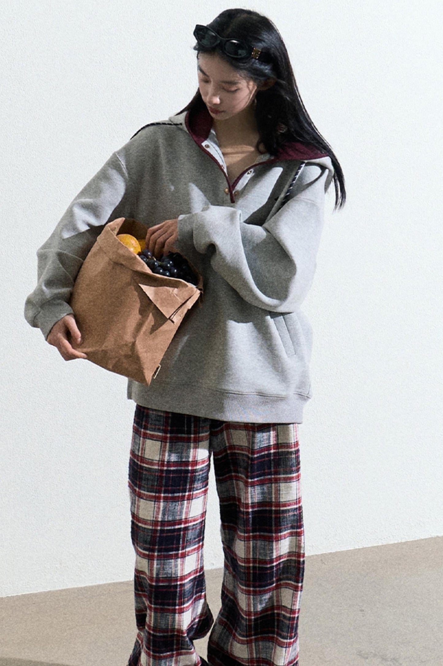 Casual Patchwork Hoodie Set-Up