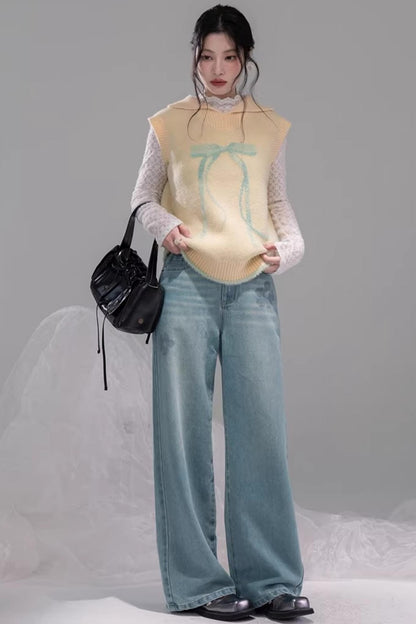 Meersalzblaue Lyocell-Jeans
