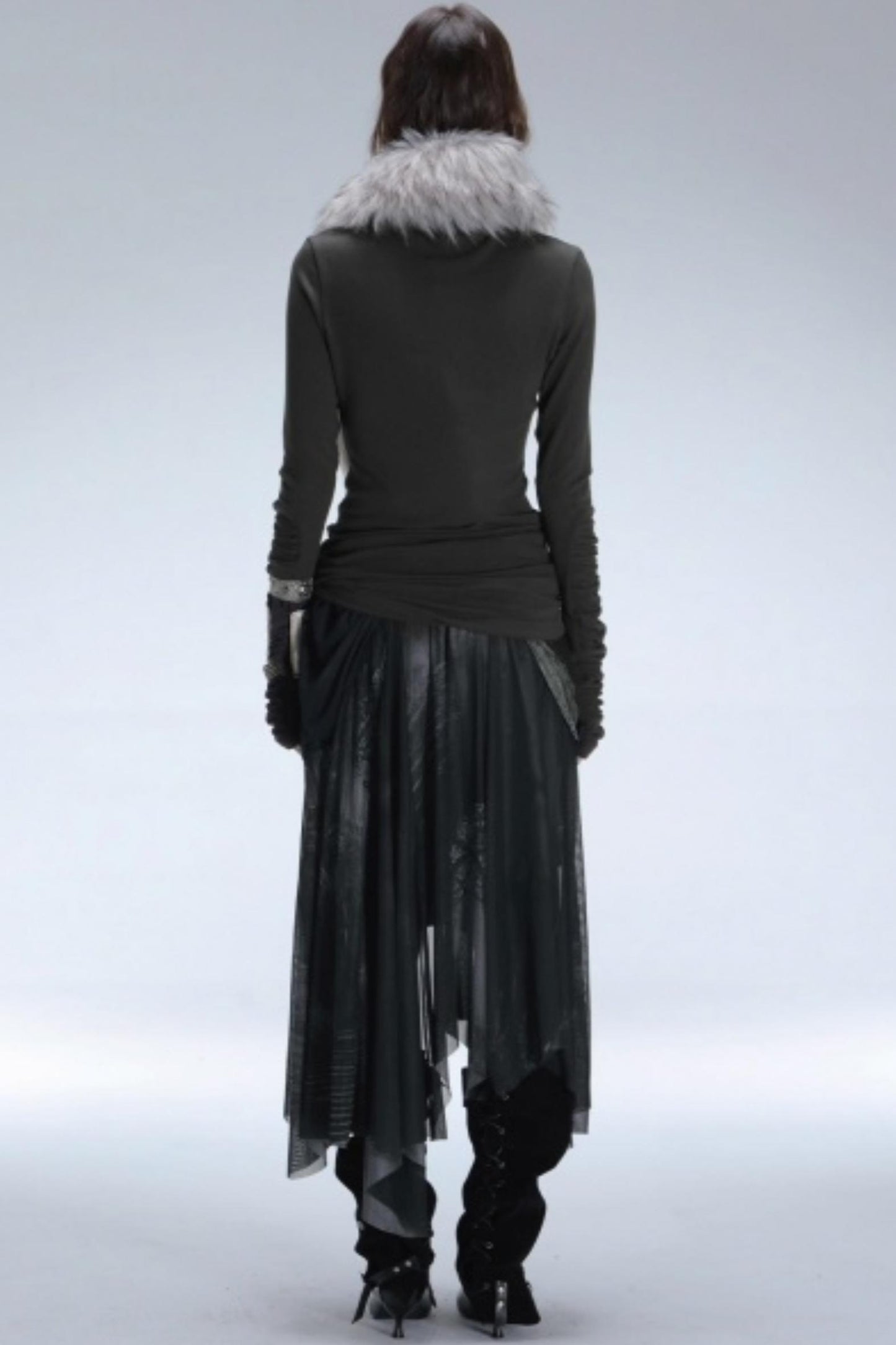 Stacked Collar Knit Top