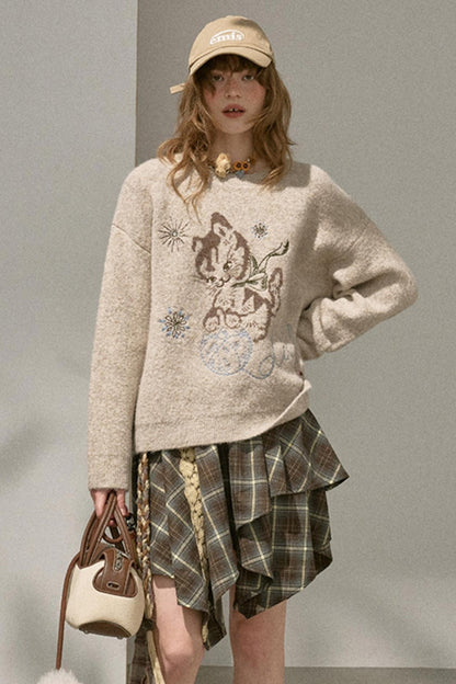 Kitten Knitted Sweater Top