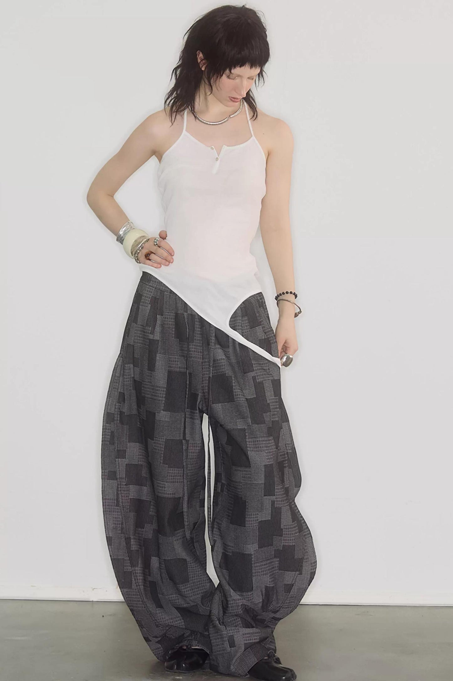 Breathable Layered Halter Neck Top