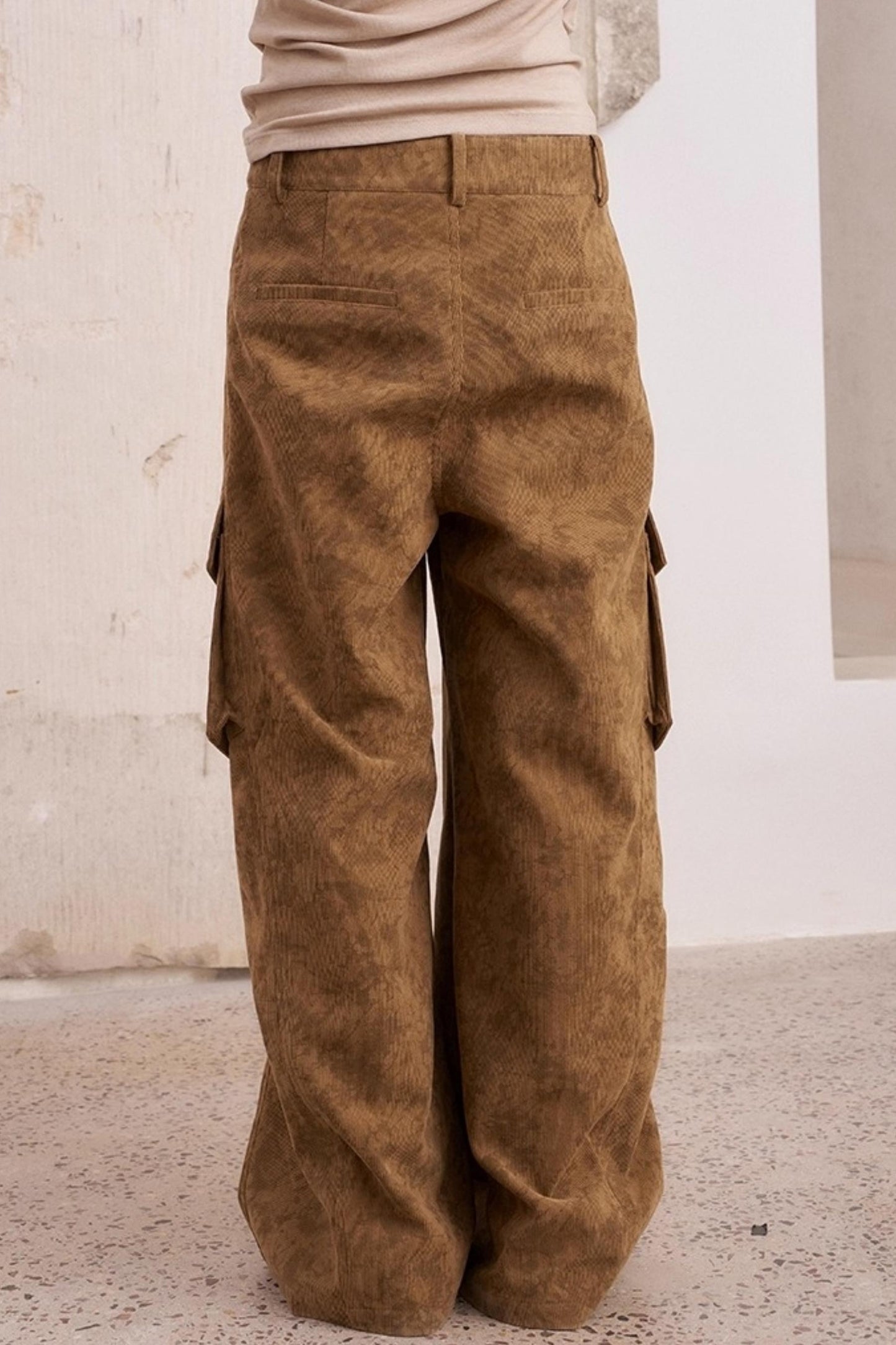 Vintage Print Cargo Pants