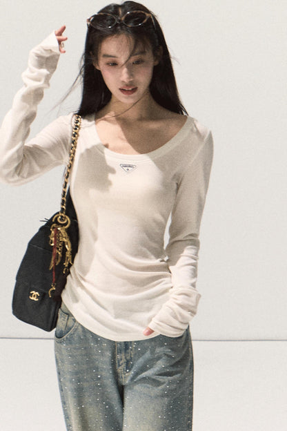 Skin Emotion Long-Sleeved Knitted Sweater