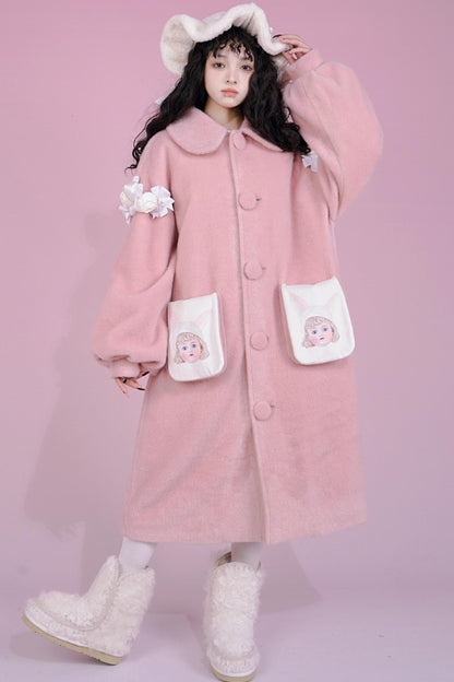 Cute Girl Warm Clip Cotton Coat