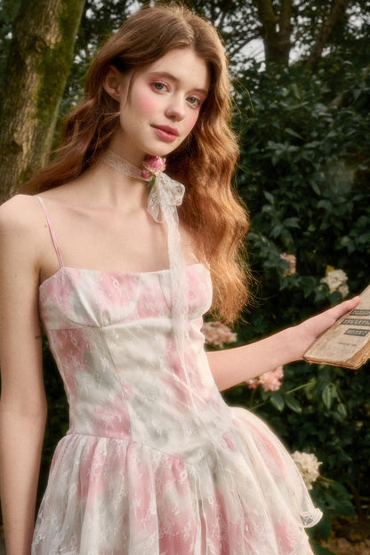 Satin Summer Lace Dress