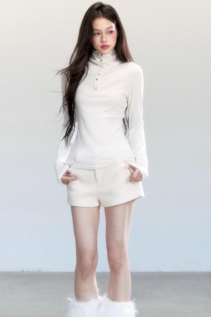 Versatile Tweed  A-Line Shorts