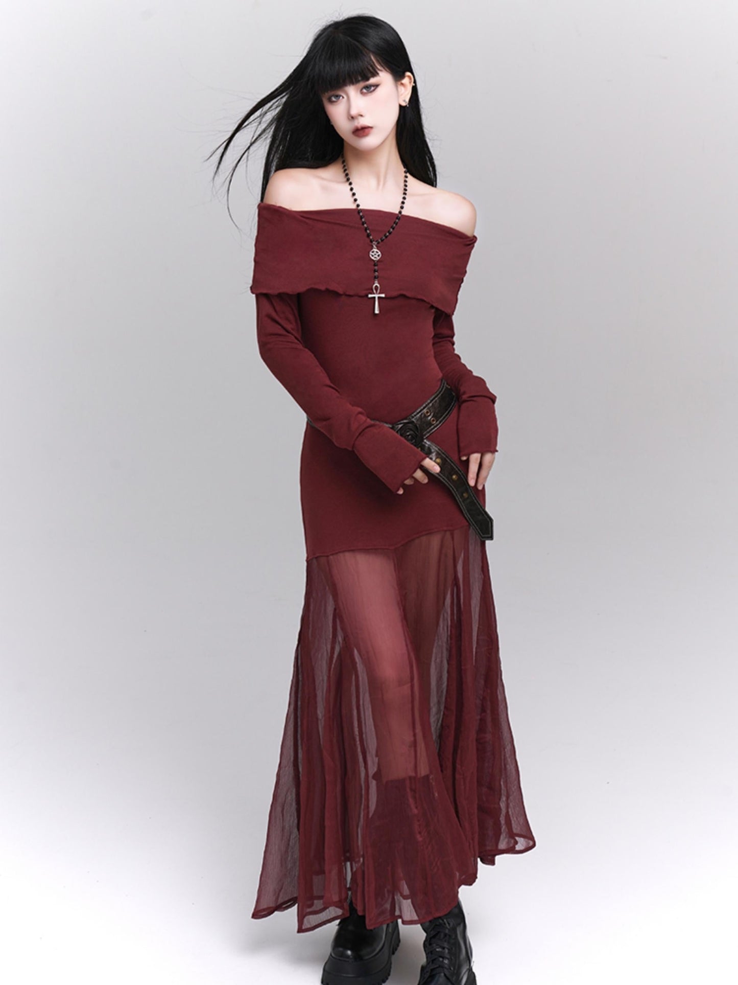 Korean Style Red Dress