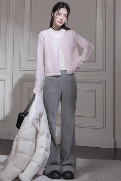 Peach Milkshake Wool Cardigan