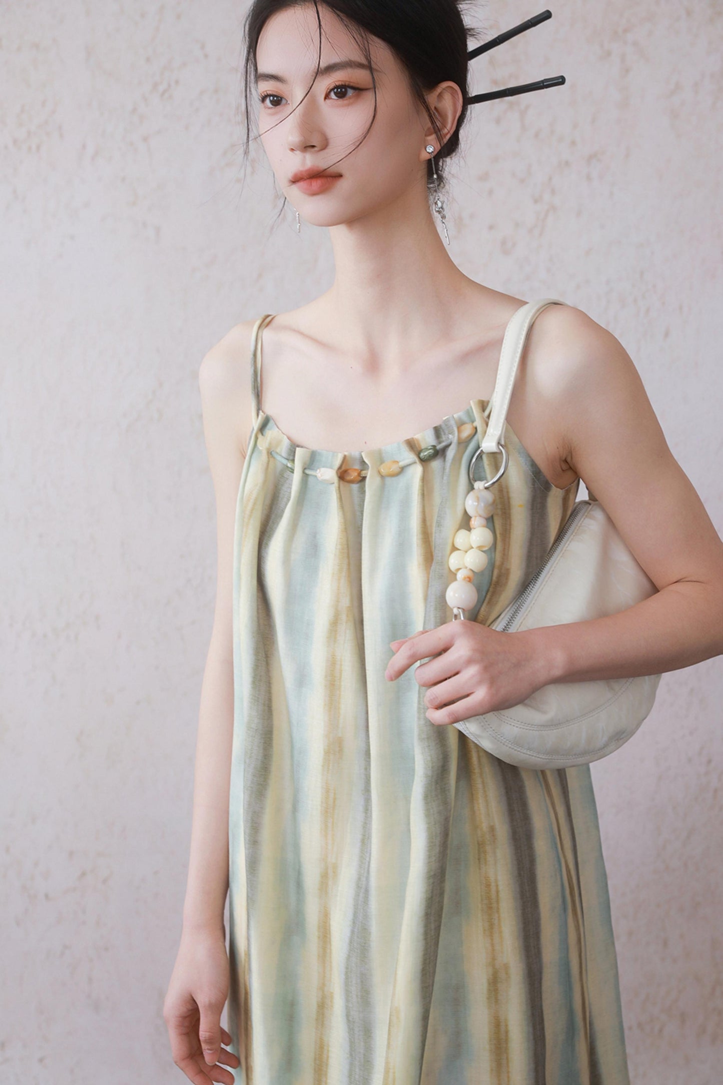 Charm Beaded Halter Dress