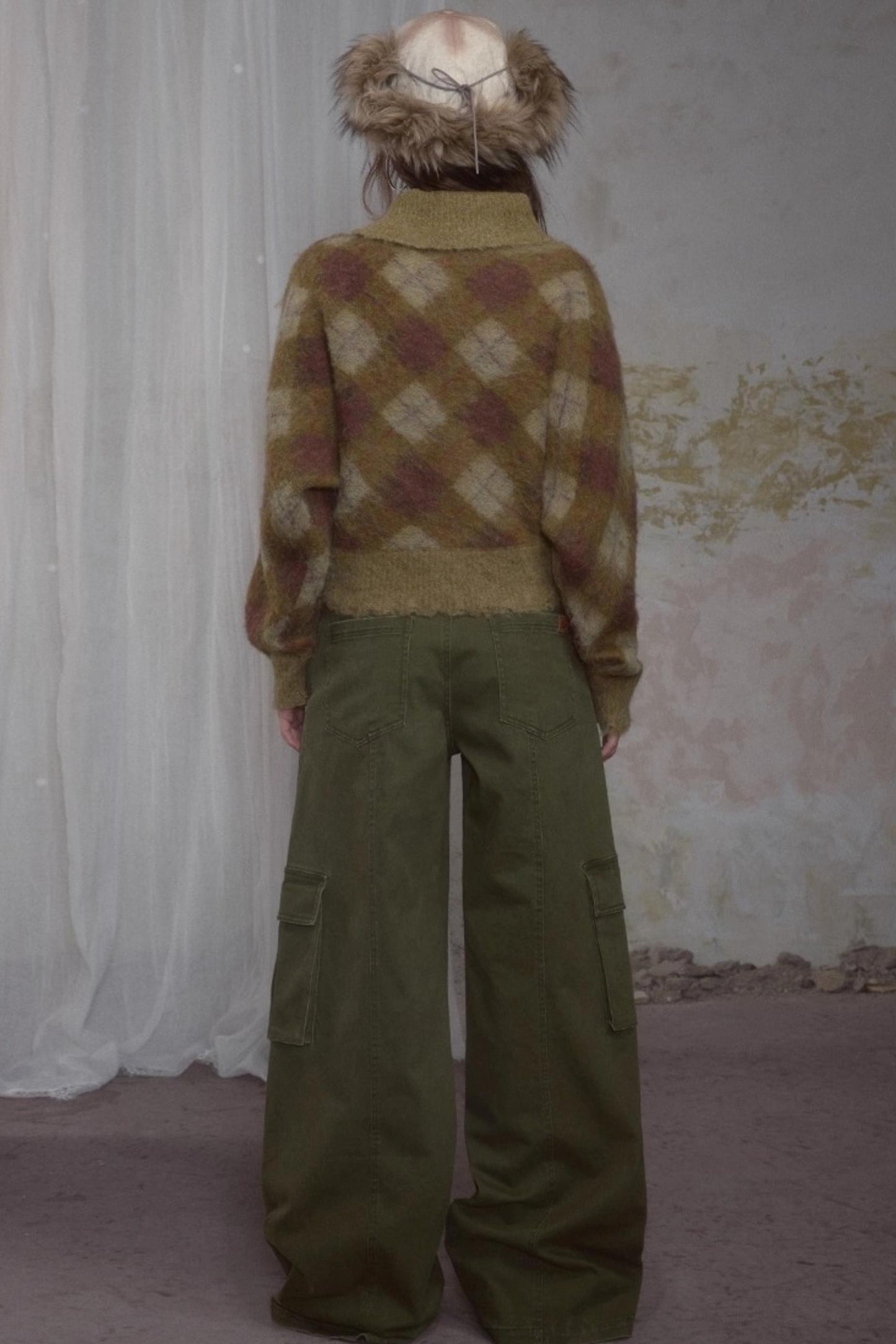 Spicy Loose Plaid Sweater