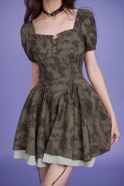 Fighting Fairy Green Tie-Dye Dress