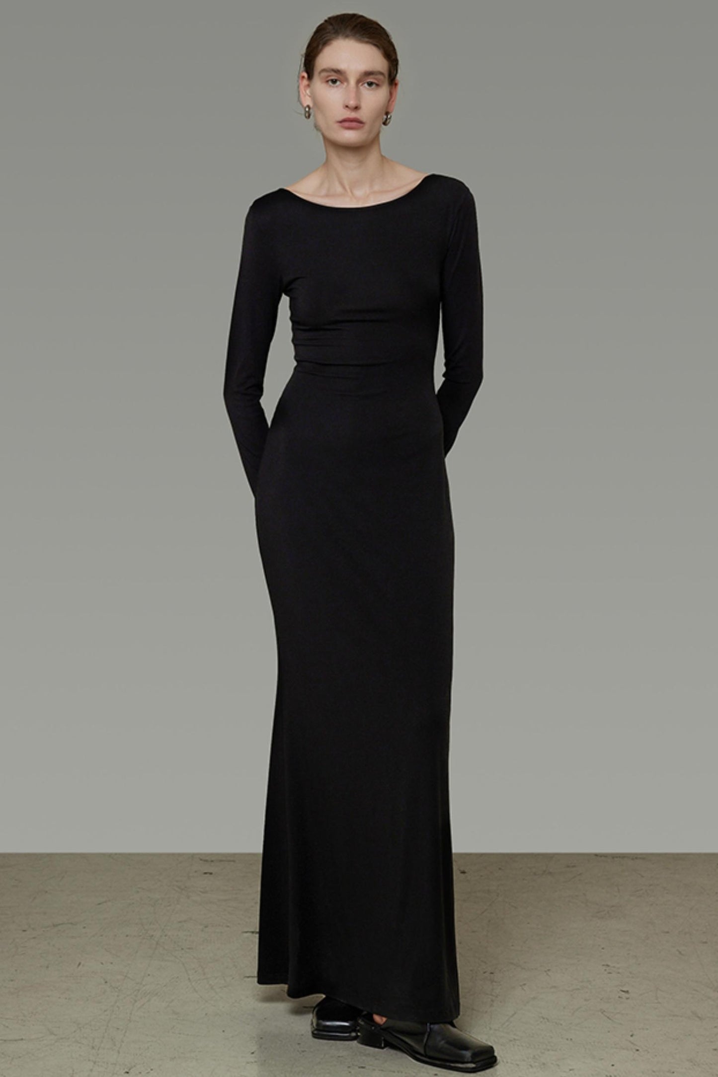 Black Slim Long Dress