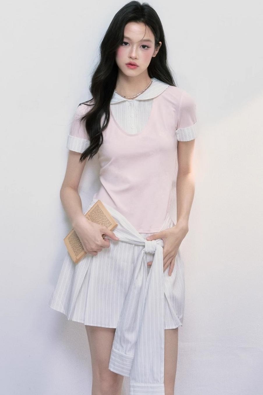 Chic Lycra Two-Piece Dress