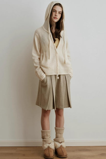 Yarn-Dyed Wool Bermuda Shorts