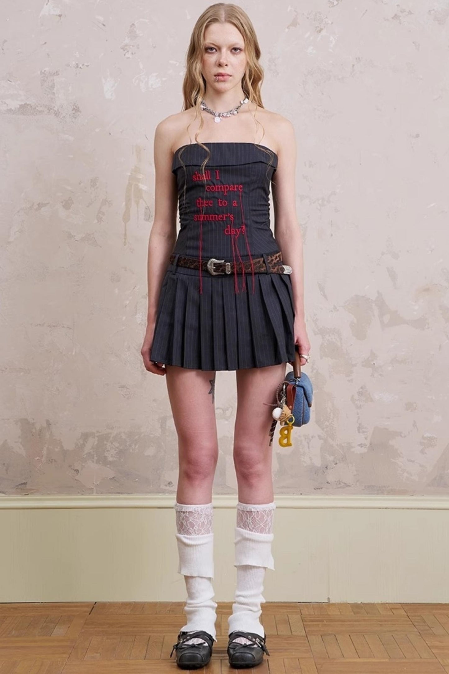 Tassel Stripe Sheath Dress