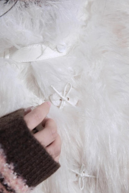 Simulated Texture Fur Vest