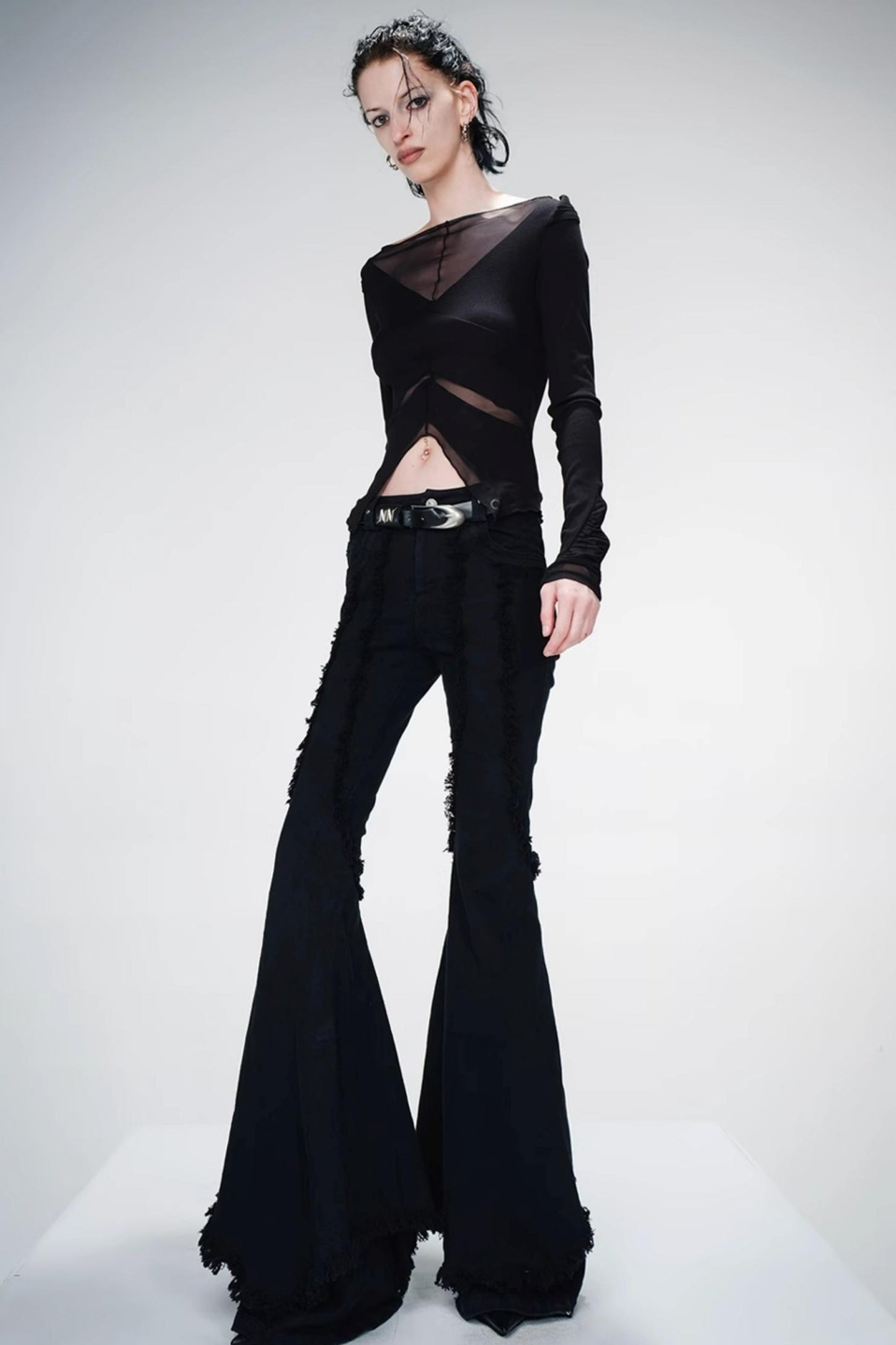 Slim Line Wide Pants