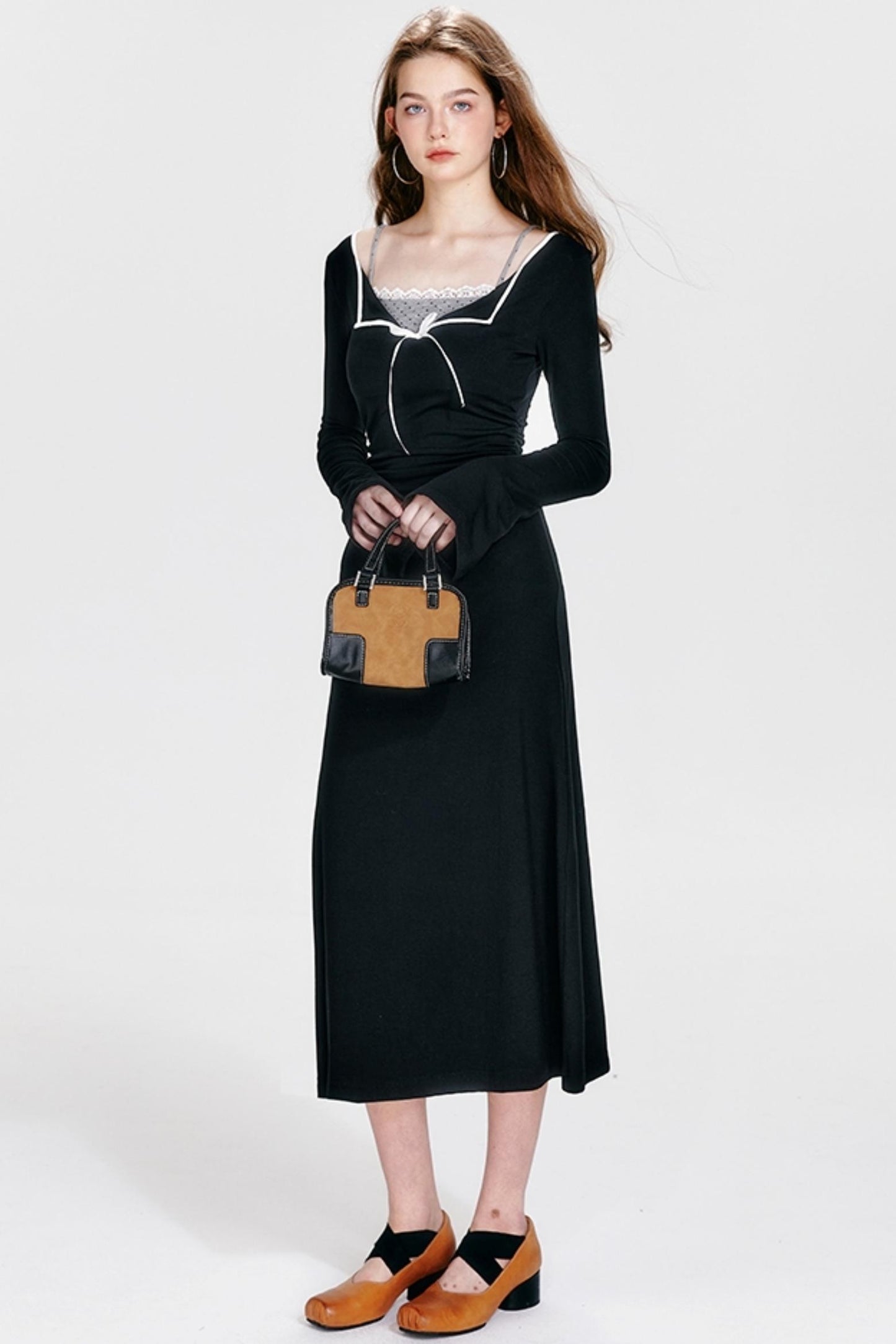 Black Knit Maxi Dress