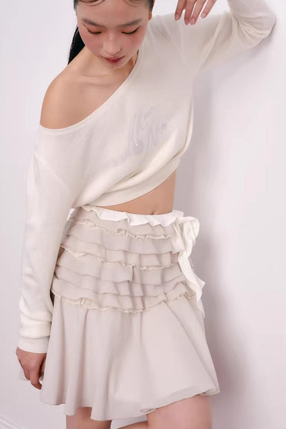 Cherry Jacquard Merino Wool Top