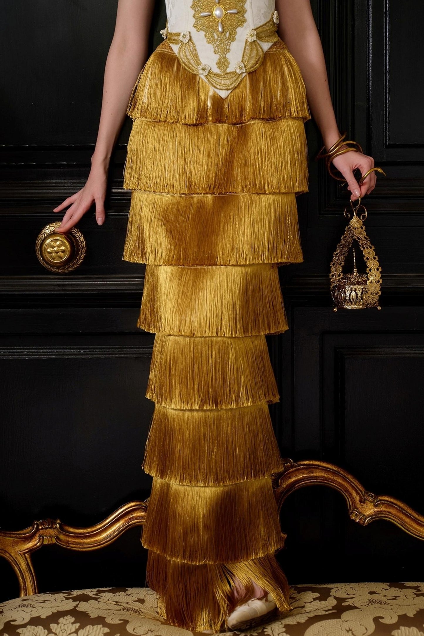 French Court Corset Gown Skirt Set-Up