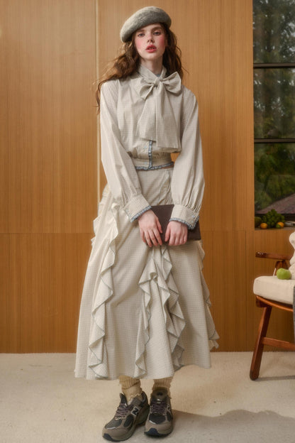 Gentle Wind Cotton Top & Skirt Set-Up