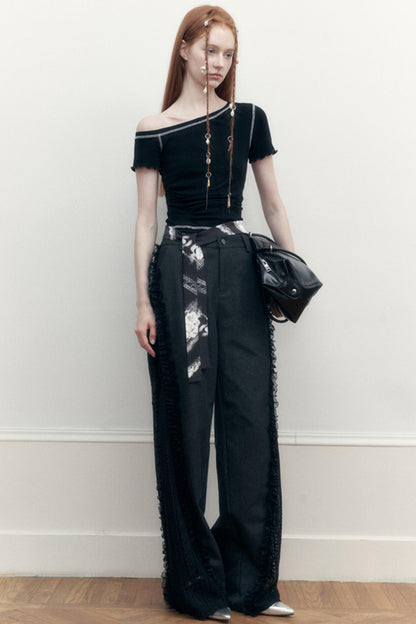 Shoulder Wood Ear Tee