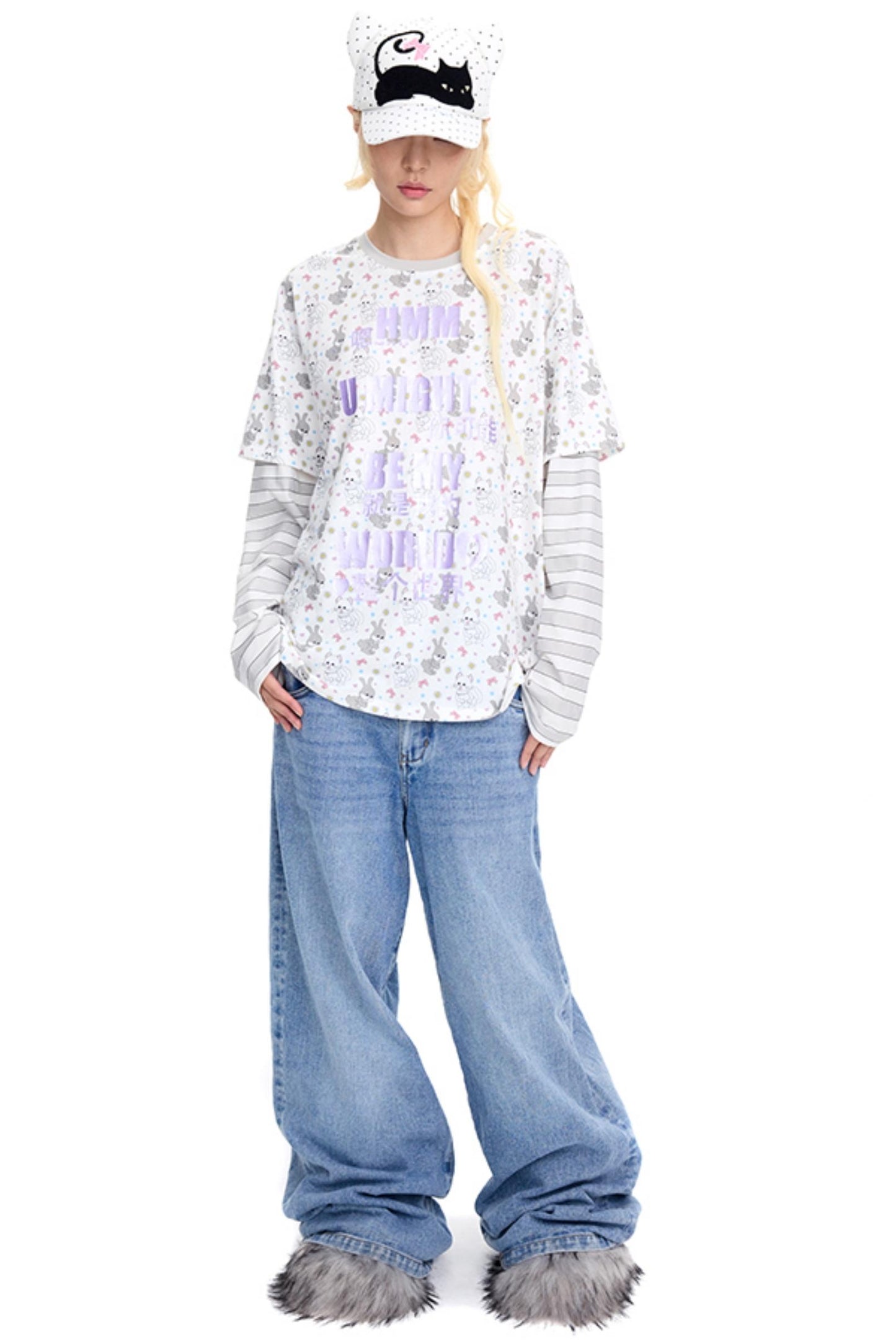 Cat Style Peaked Cap