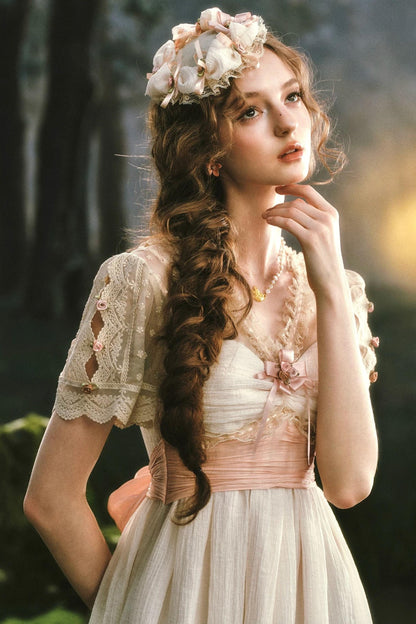 Lace Imperial Beige Dress