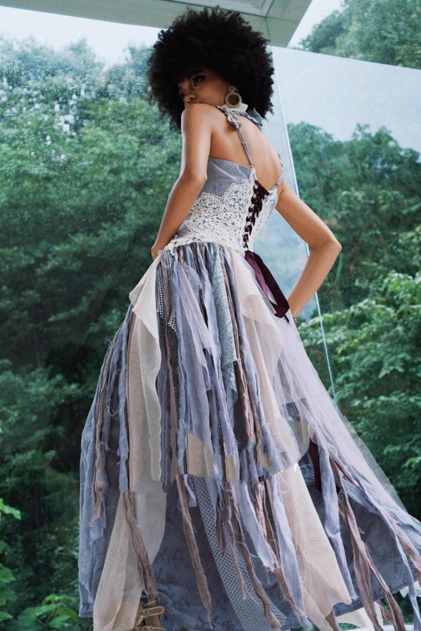 Wandering Wind Purple Dress Set-Up