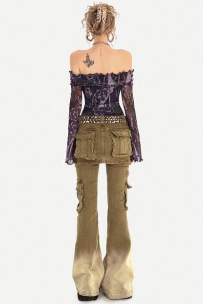 Hippie Retro Mesh Top