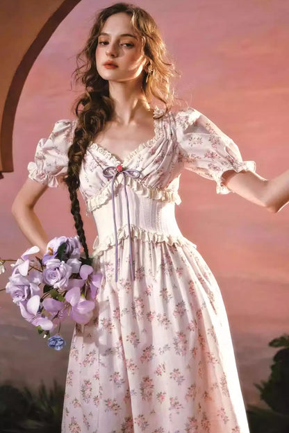 Spitzenblumen Kleid
