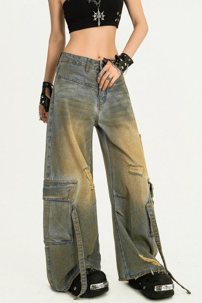 Wandering Retro Cargo Jeans