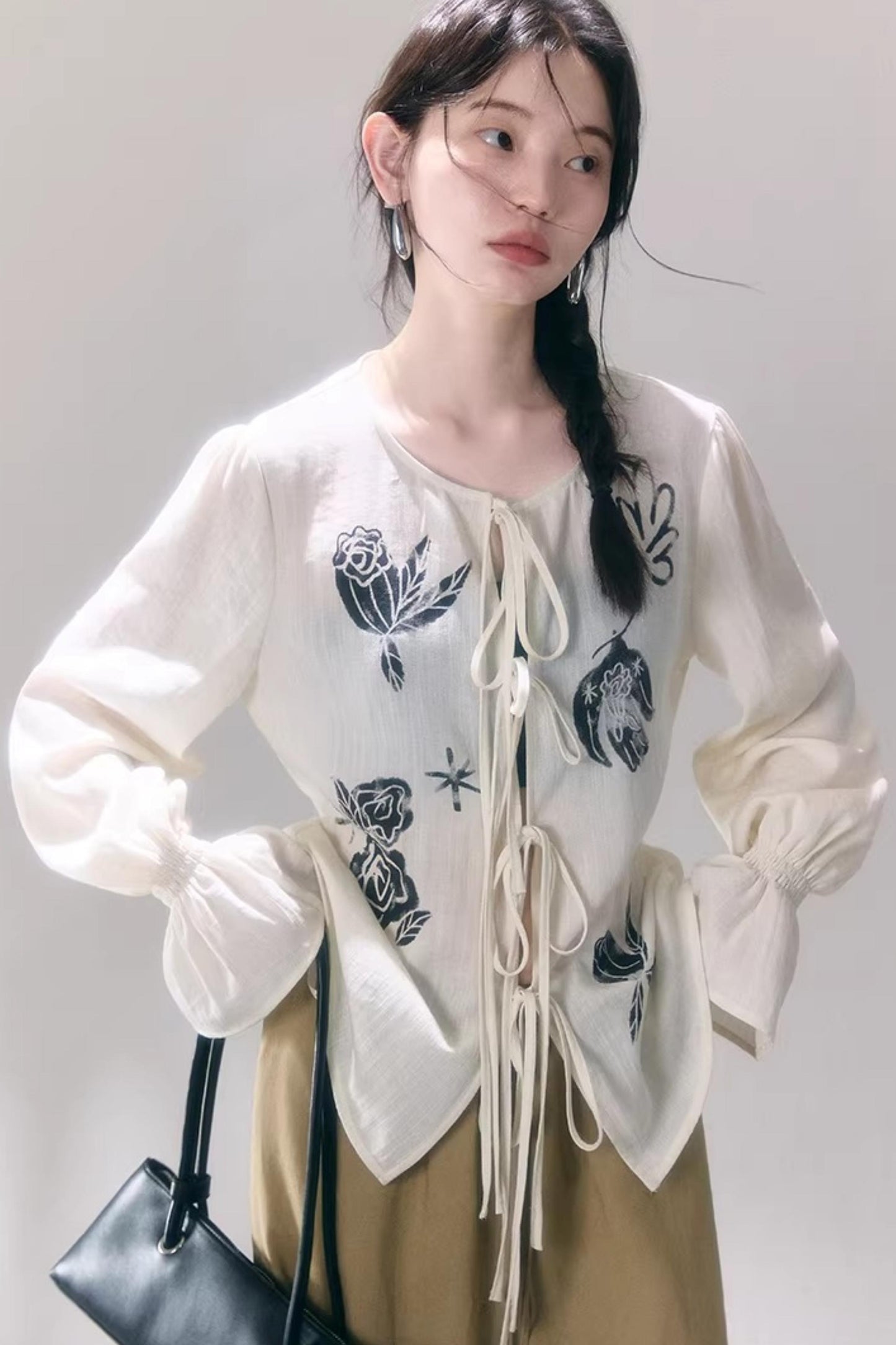 Bird and Rose Linen Blouse