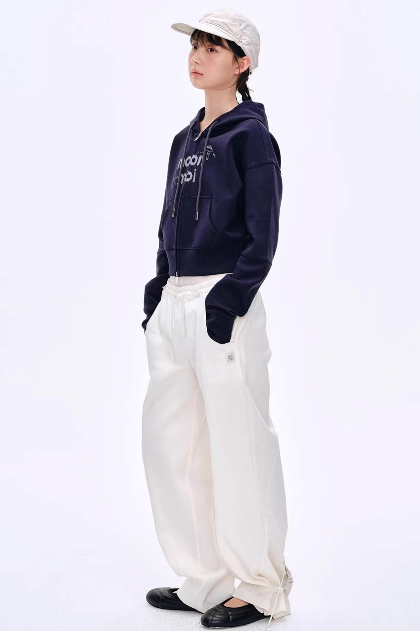 Lyocell Color-Block Pants