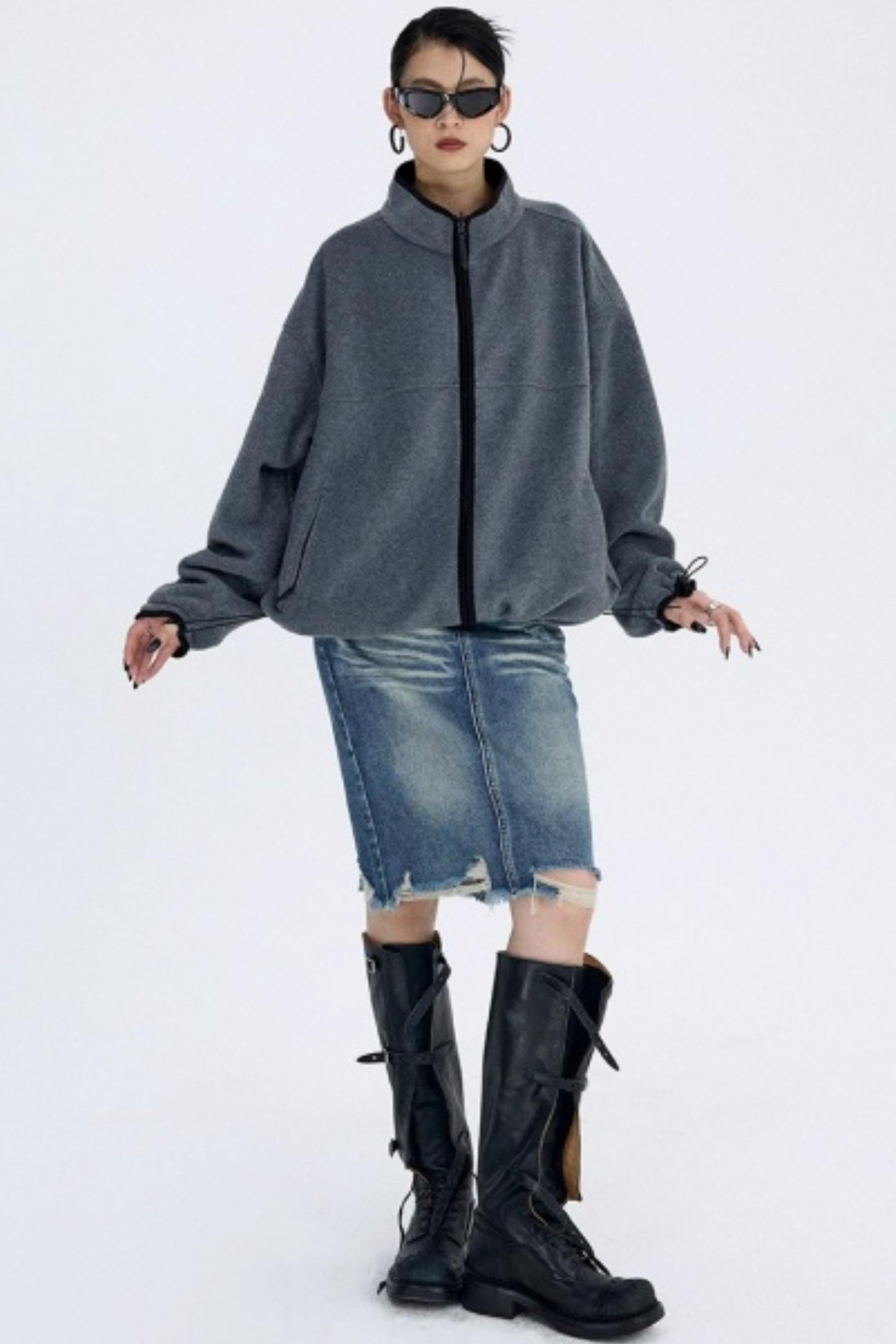 Seagull Gray Fleece Jacket