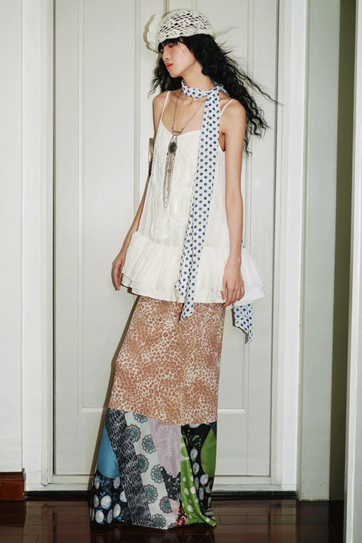 Leopard Fishtail Skirt