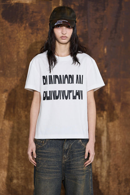 Reflect Print Cotton T-Shirt