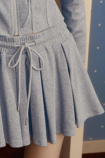 Casual Preppy Style Skirt