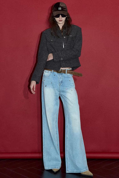 Starry Sky Gemstone Jeans