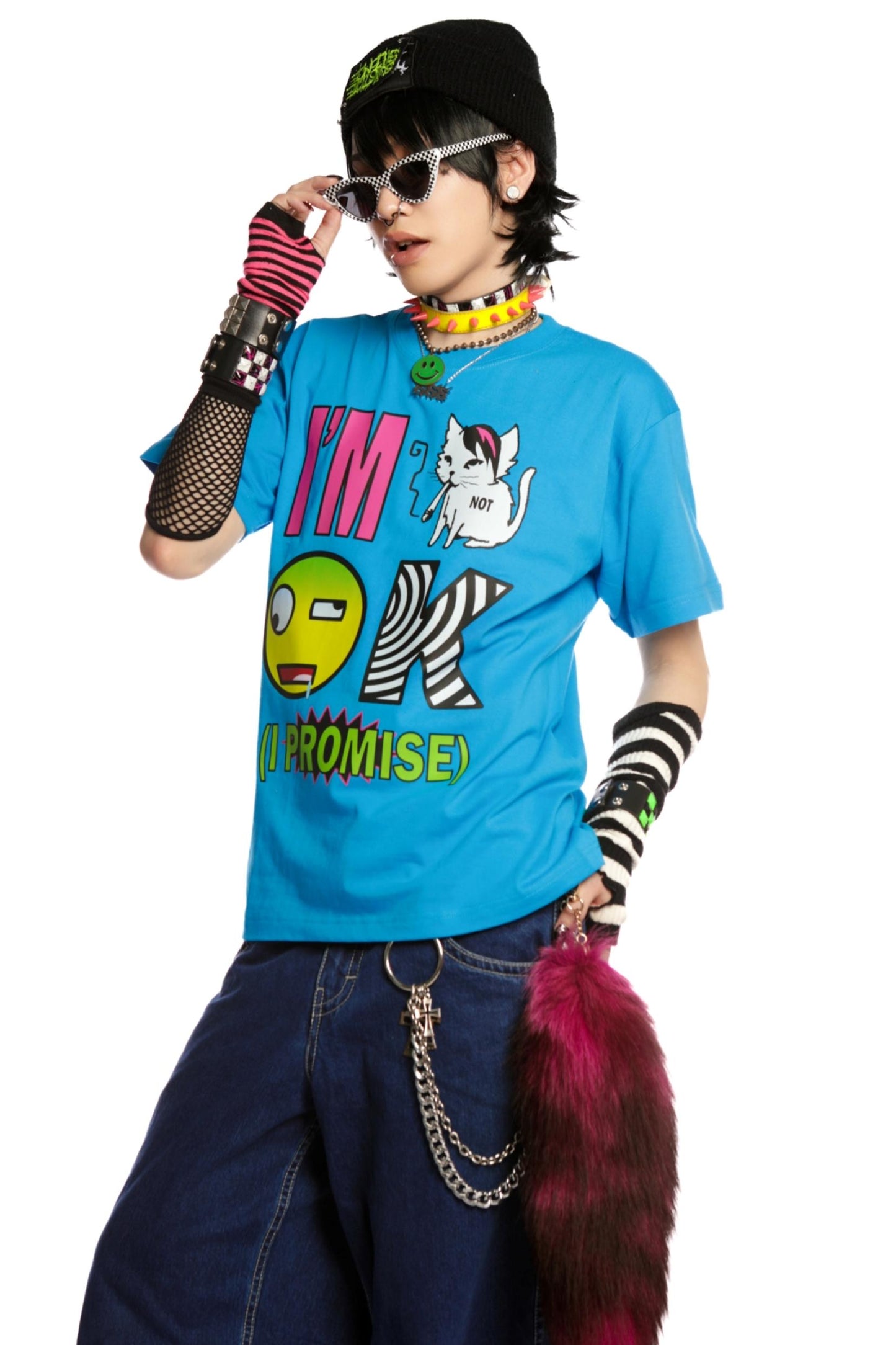 Emo Printed Punk Style T-Shirt