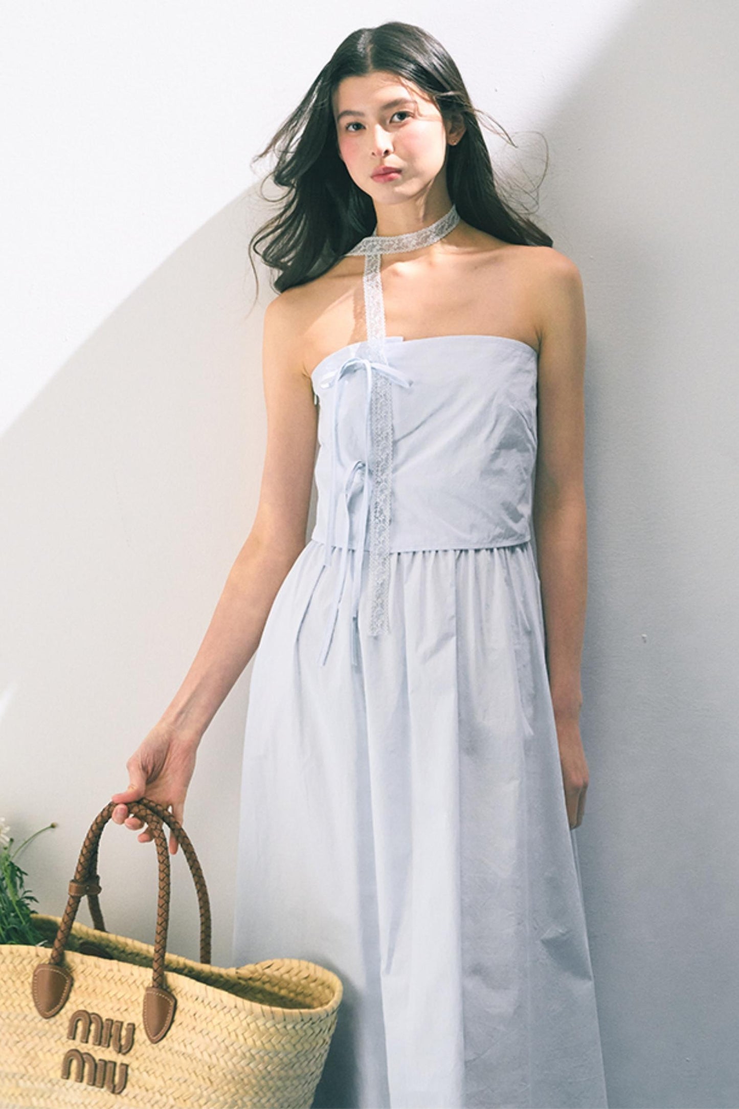 Summer Bow-Tie Sheath Dress