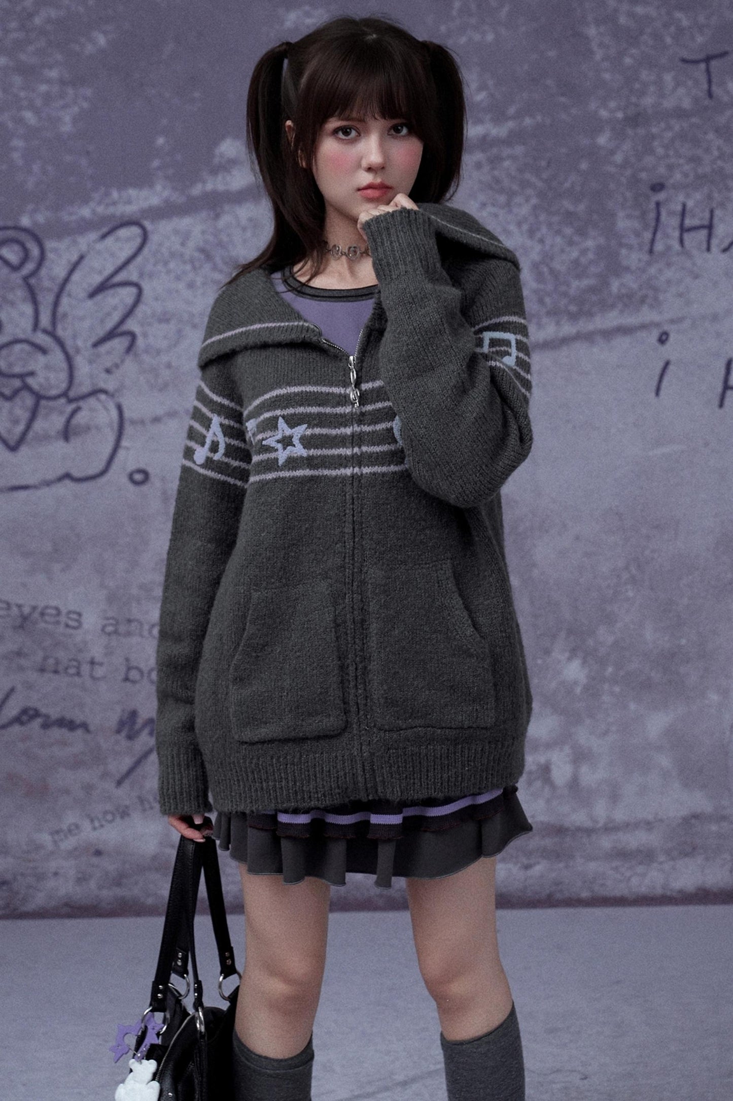 Sweet Cool Lapel Sweater