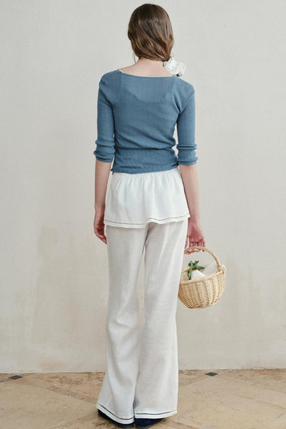 Minimalist Knit Henry Top