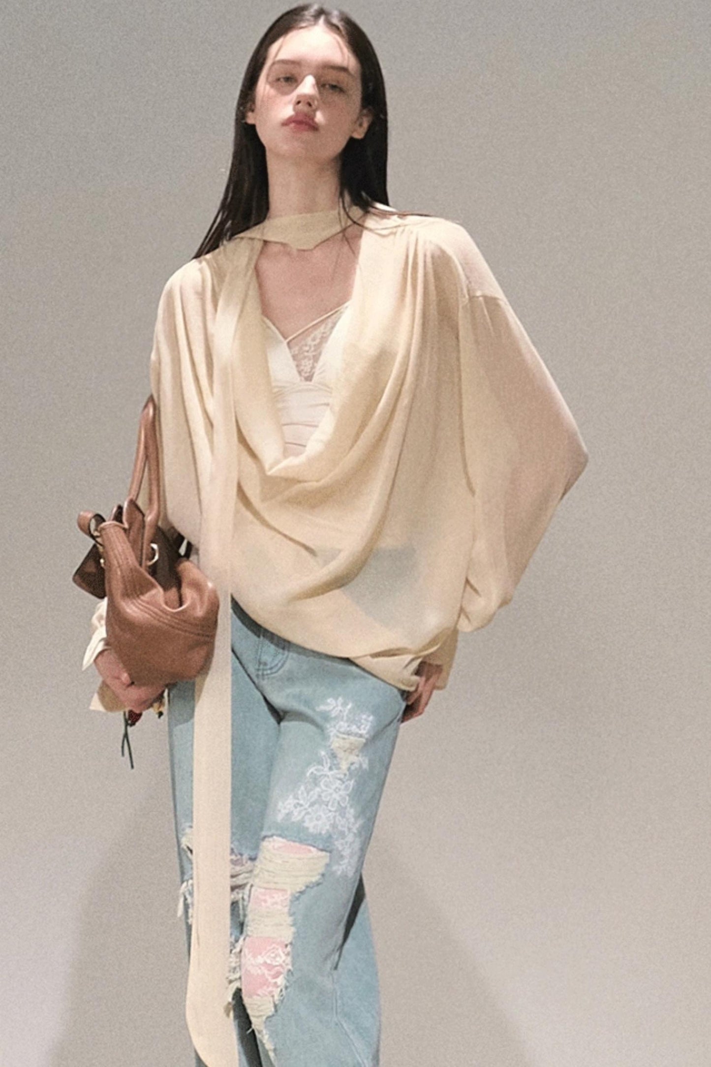 Twilight Chiffon Swing Top