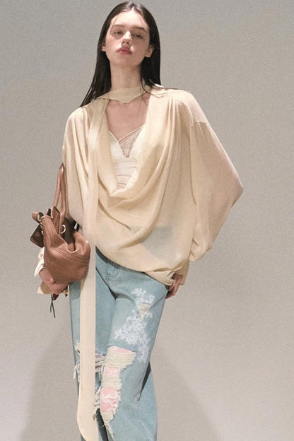 Twilight Chiffon Swing Top